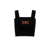 USC Trojans Women's Hype and Vice Black Halftime Top